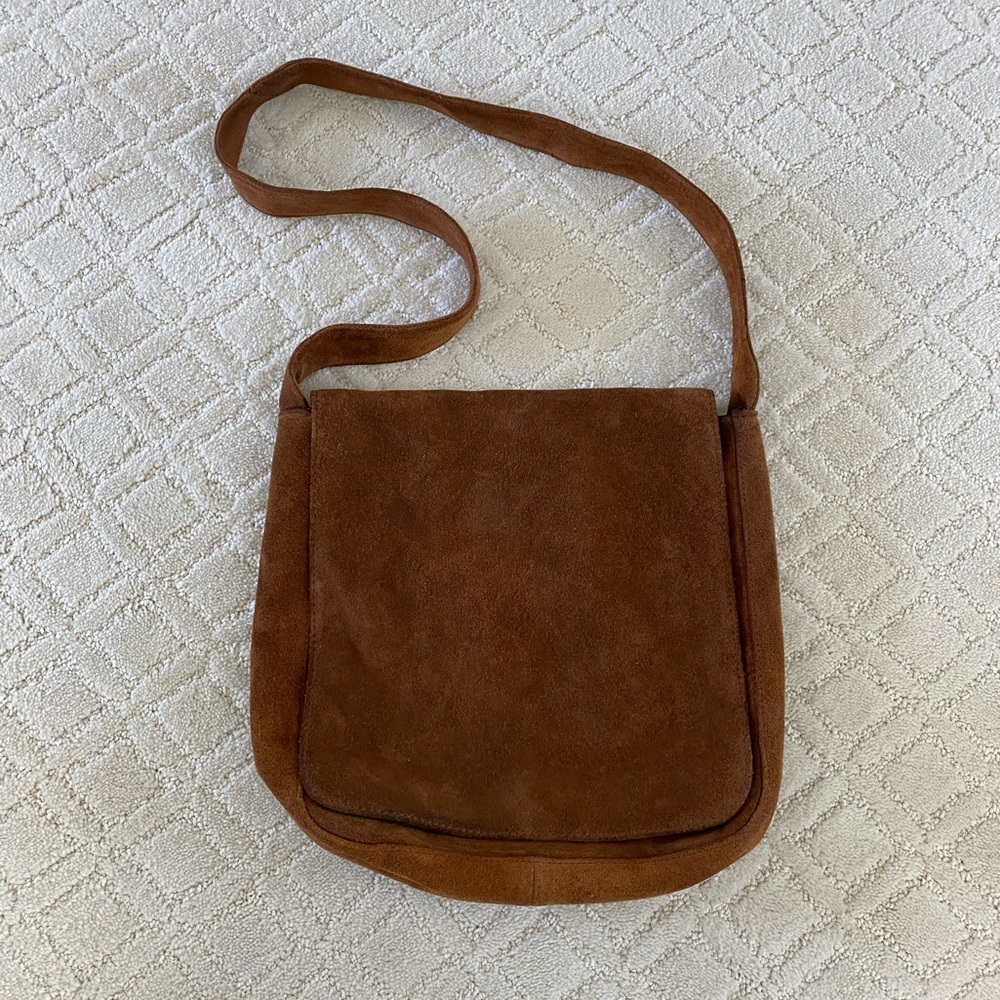 Vintage Wilson’s suede leather purse messenger bag